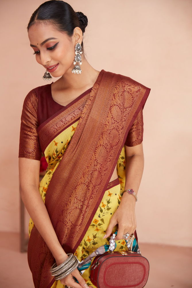 Sr Meera Queen Chanderi Saree Catalog